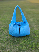 Maisy Ruched Hobo Bag-Sky Blue